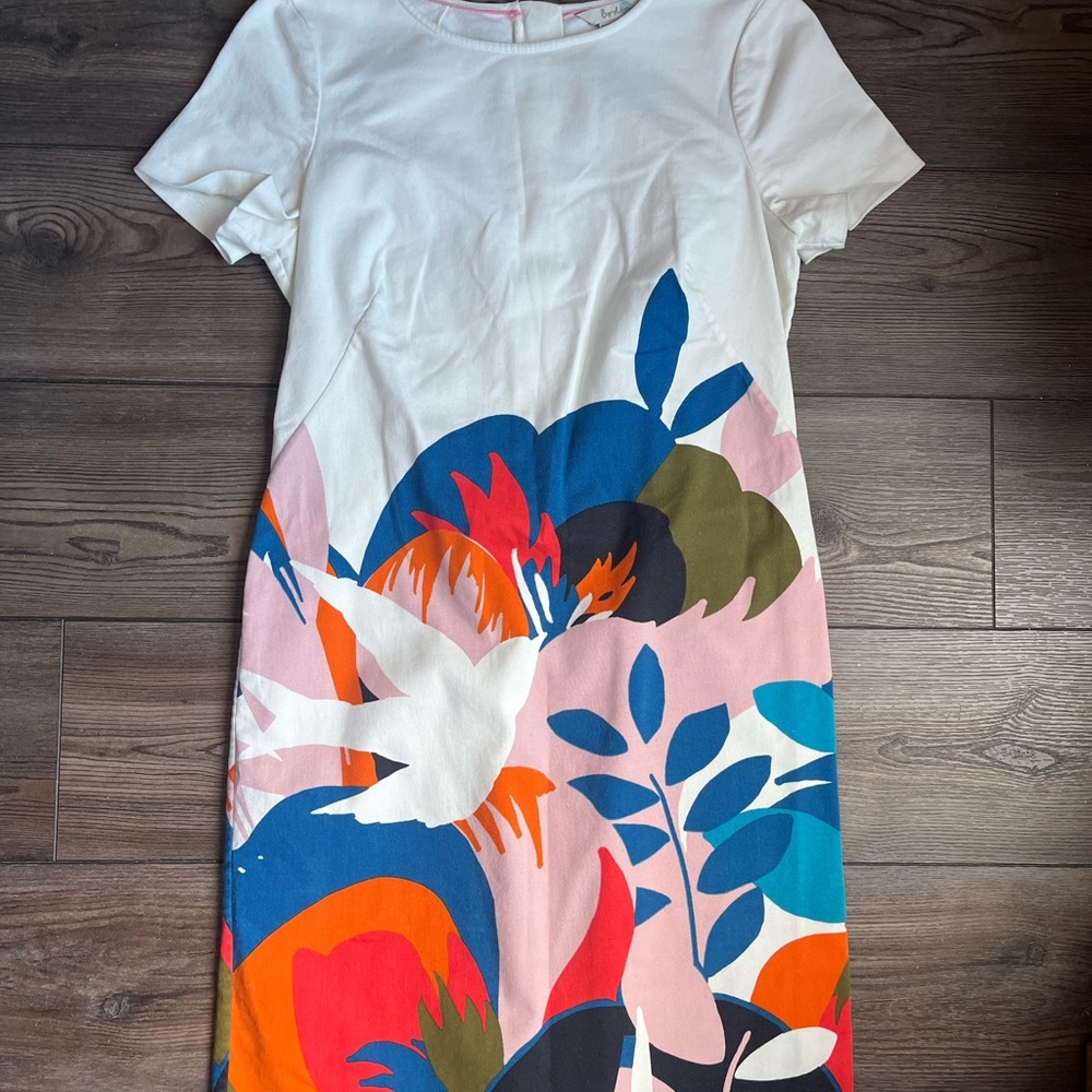 Boden Colorful Cotton Sheath Dress